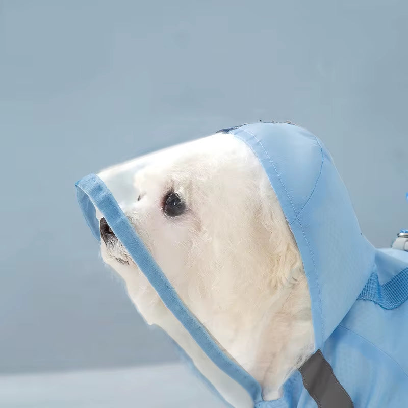 Full-Cover Pet Raincoat – All-Weather Waterproof Poncho for Dogs & Cats